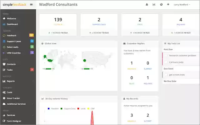 SimpleFeedback CRM Services from Chrome web store to be run with OffiDocs Chromium online SimpleFeedback CRM Services from Chrome web store to be run with OffiDocs Chromium online