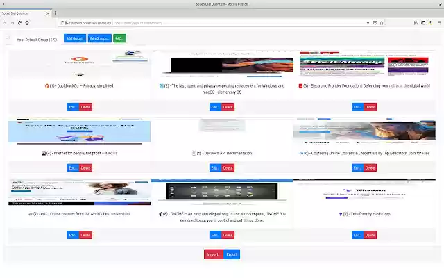 Speed Dial Quantum from Chrome web store to be run with OffiDocs Chromium online Speed Dial Quantum from Chrome web store to be run with OffiDocs Chromium online