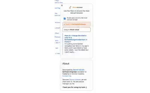StackAnswer from Chrome web store to be run with OffiDocs Chromium online StackAnswer from Chrome web store to be run with OffiDocs Chromium online