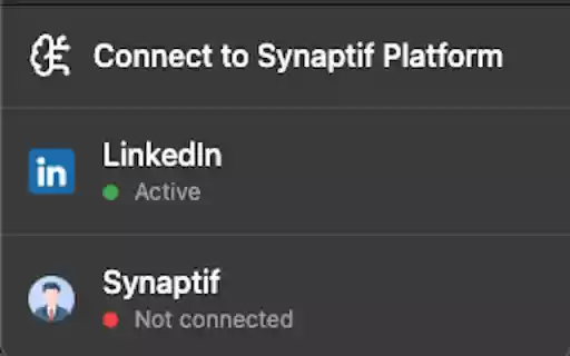 Synaptif LinkedIn Connections Extractor from Chrome web store to be run with OffiDocs Chromium online Synaptif LinkedIn Connections Extractor from Chrome web store to be run with OffiDocs Chromium online