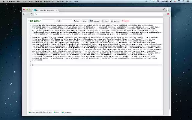 Text Editor for Drive from Chrome web store to be run with OffiDocs Chromium online Text Editor for Drive from Chrome web store to be run with OffiDocs Chromium online