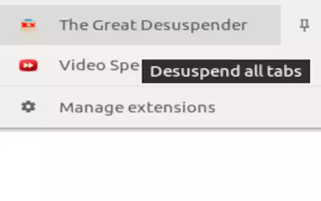 The Great Desuspender from Chrome web store to be run with OffiDocs Chromium online The Great Desuspender from Chrome web store to be run with OffiDocs Chromium online