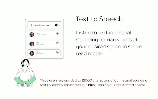 The Read Time: Speed Read Listen to Text in Natural Voices! from Chrome web store to be run with OffiDocs Chromium online The Read Time: Speed Read Listen to Text in Natural Voices! from Chrome web store to be run with OffiDocs Chromium online