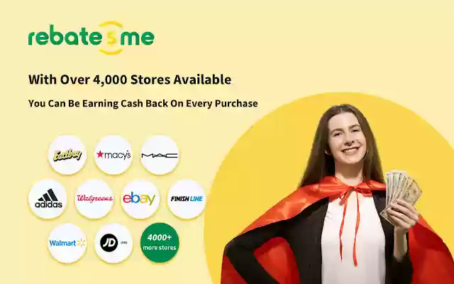 The RebatesMe Cash Back Button from Chrome web store to be run with OffiDocs Chromium online The RebatesMe Cash Back Button from Chrome web store to be run with OffiDocs Chromium online