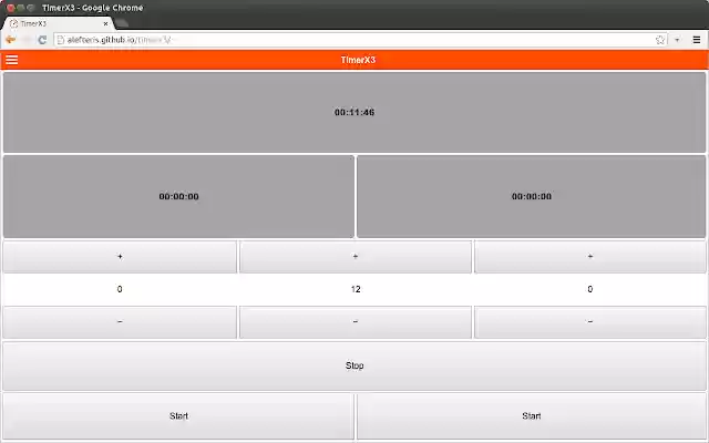 TimerX3 from Chrome web store to be run with OffiDocs Chromium online TimerX3 from Chrome web store to be run with OffiDocs Chromium online