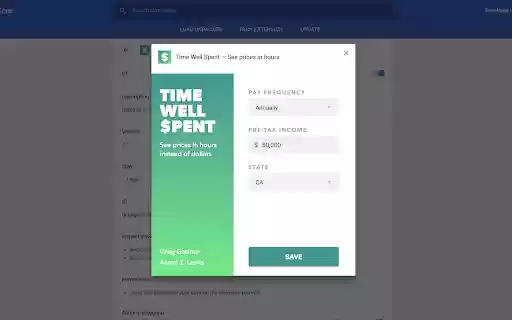 Time Well Spent — See prices in hours from Chrome web store to be run with OffiDocs Chromium online Time Well Spent — See prices in hours from Chrome web store to be run with OffiDocs Chromium online