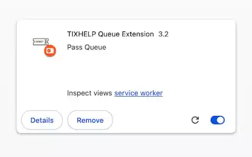 TIXHELP Queue Extension from Chrome web store to be run with OffiDocs Chromium online TIXHELP Queue Extension from Chrome web store to be run with OffiDocs Chromium online