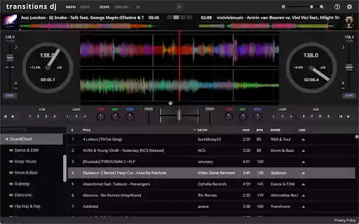 Transitions DJ Video from Chrome web store to be run with OffiDocs Chromium online Transitions DJ Video from Chrome web store to be run with OffiDocs Chromium online