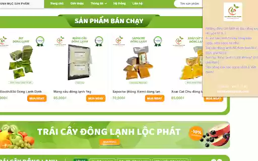 Trái cây đông lạnh from Chrome web store to be run with OffiDocs Chromium online Trái cây đông lạnh from Chrome web store to be run with OffiDocs Chromium online