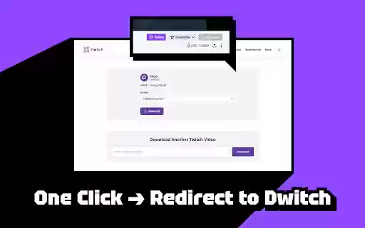 Twitch VOD Downloader Dwitch from Chrome web store to be run with OffiDocs Chromium online Twitch VOD Downloader Dwitch from Chrome web store to be run with OffiDocs Chromium online