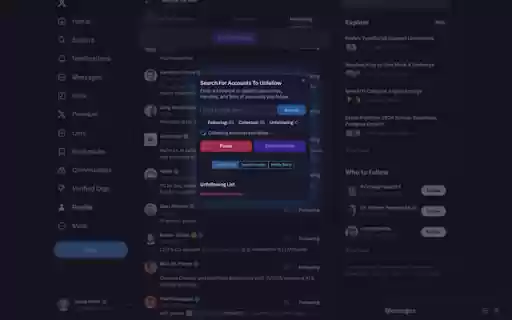 Twitter/X SuperUnfollow from Chrome web store to be run with OffiDocs Chromium online Twitter/X SuperUnfollow from Chrome web store to be run with OffiDocs Chromium online