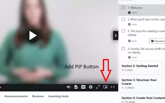 Udemy Picture in Picture from Chrome web store to be run with OffiDocs Chromium online Udemy Picture in Picture from Chrome web store to be run with OffiDocs Chromium online