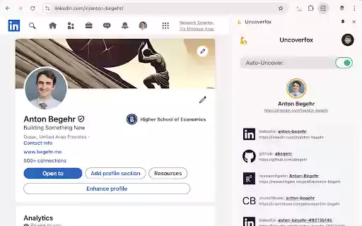 Uncoverfox Find peoples profiles from Chrome web store to be run with OffiDocs Chromium online Uncoverfox Find peoples profiles from Chrome web store to be run with OffiDocs Chromium online