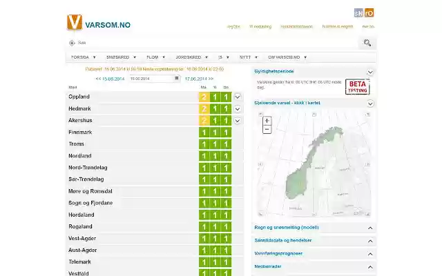 Varsom.no from Chrome web store to be run with OffiDocs Chromium online Varsom.no from Chrome web store to be run with OffiDocs Chromium online
