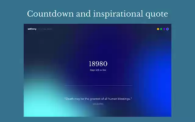 Webacy Counter and Motivational Plugin from Chrome web store to be run with OffiDocs Chromium online Webacy Counter and Motivational Plugin from Chrome web store to be run with OffiDocs Chromium online