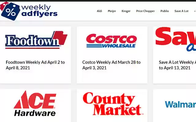 Weeklyadflyers.com from Chrome web store to be run with OffiDocs Chromium online Weeklyadflyers.com from Chrome web store to be run with OffiDocs Chromium online