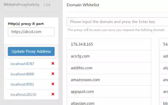 WhitelistProxyAutoSwitchy from Chrome web store to be run with OffiDocs Chromium online WhitelistProxyAutoSwitchy from Chrome web store to be run with OffiDocs Chromium online