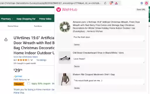 Wish Hub from Chrome web store to be run with OffiDocs Chromium online Wish Hub from Chrome web store to be run with OffiDocs Chromium online