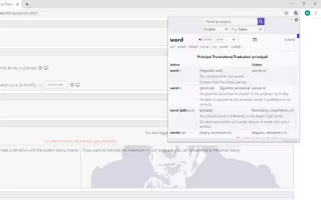 WordReference Translate w/o leaving the page from Chrome web store to be run with OffiDocs Chromium online WordReference Translate w/o leaving the page from Chrome web store to be run with OffiDocs Chromium online
